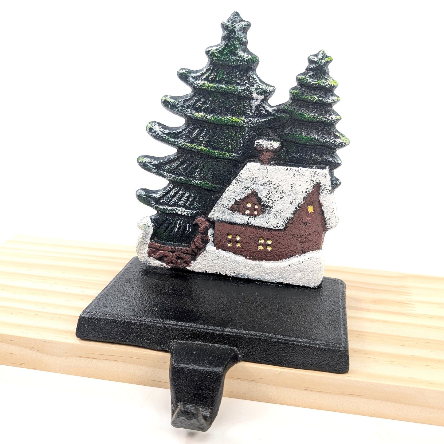 Cast Iron Christmas Stocking Holder and Hook | Festive House