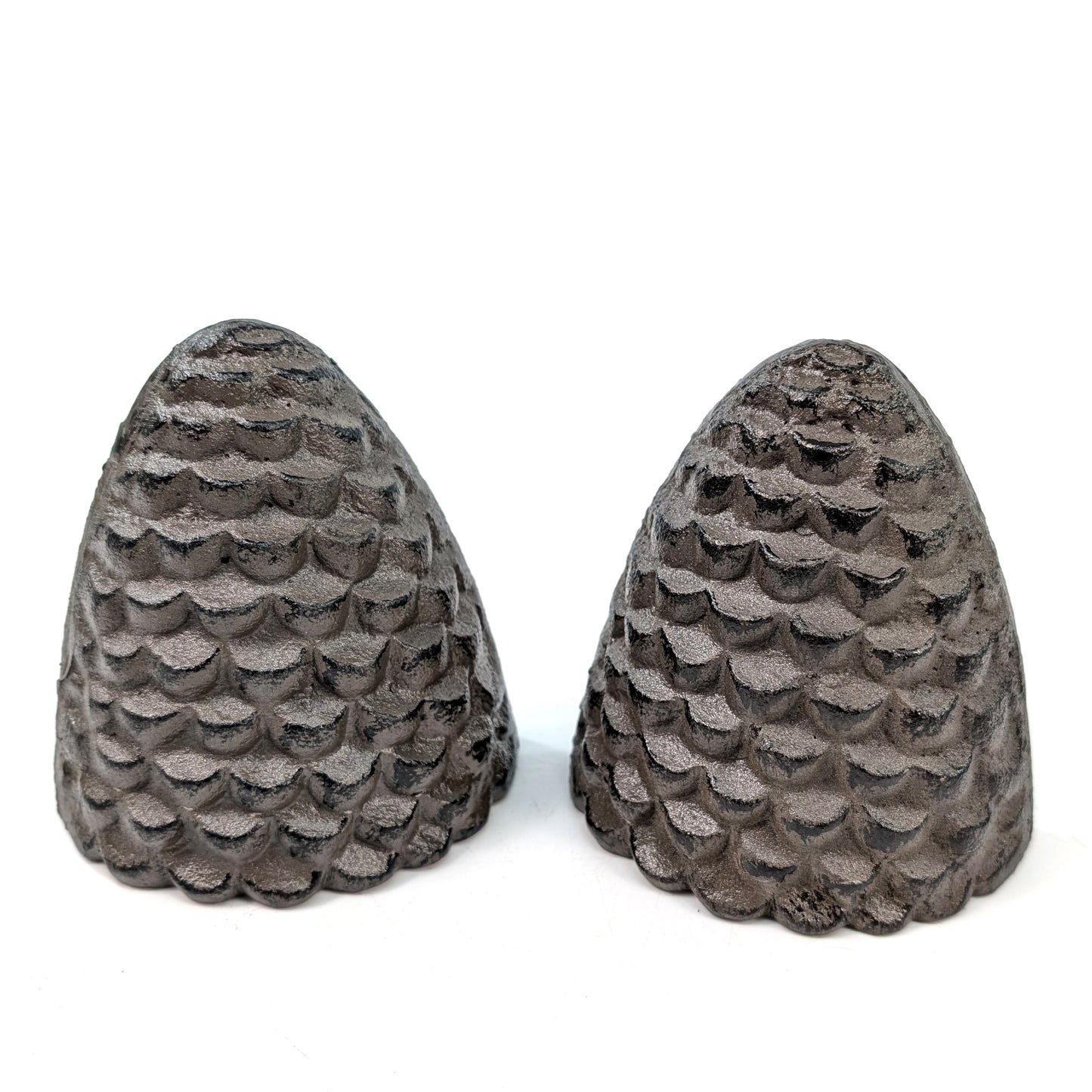 Cast Iron Bookends - Fir Cones