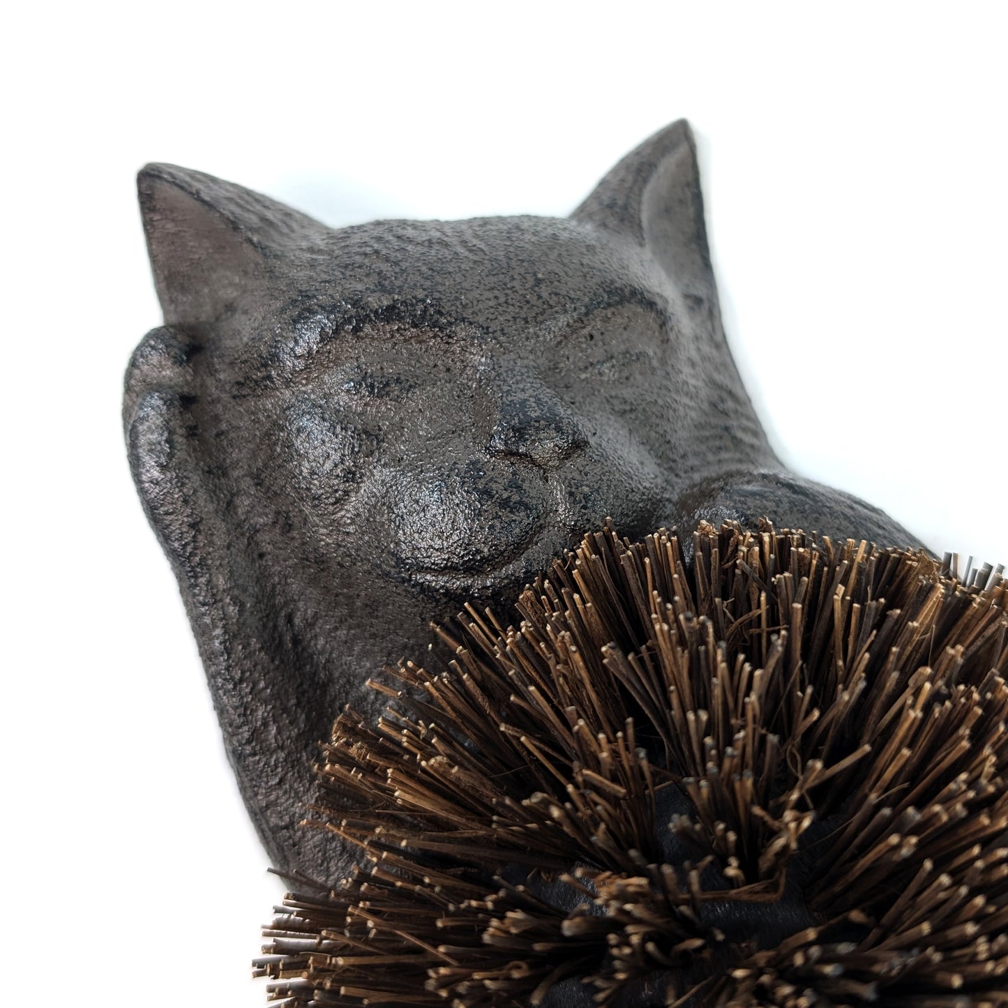 Cast Iron Boot Cleaning Brush - Cat