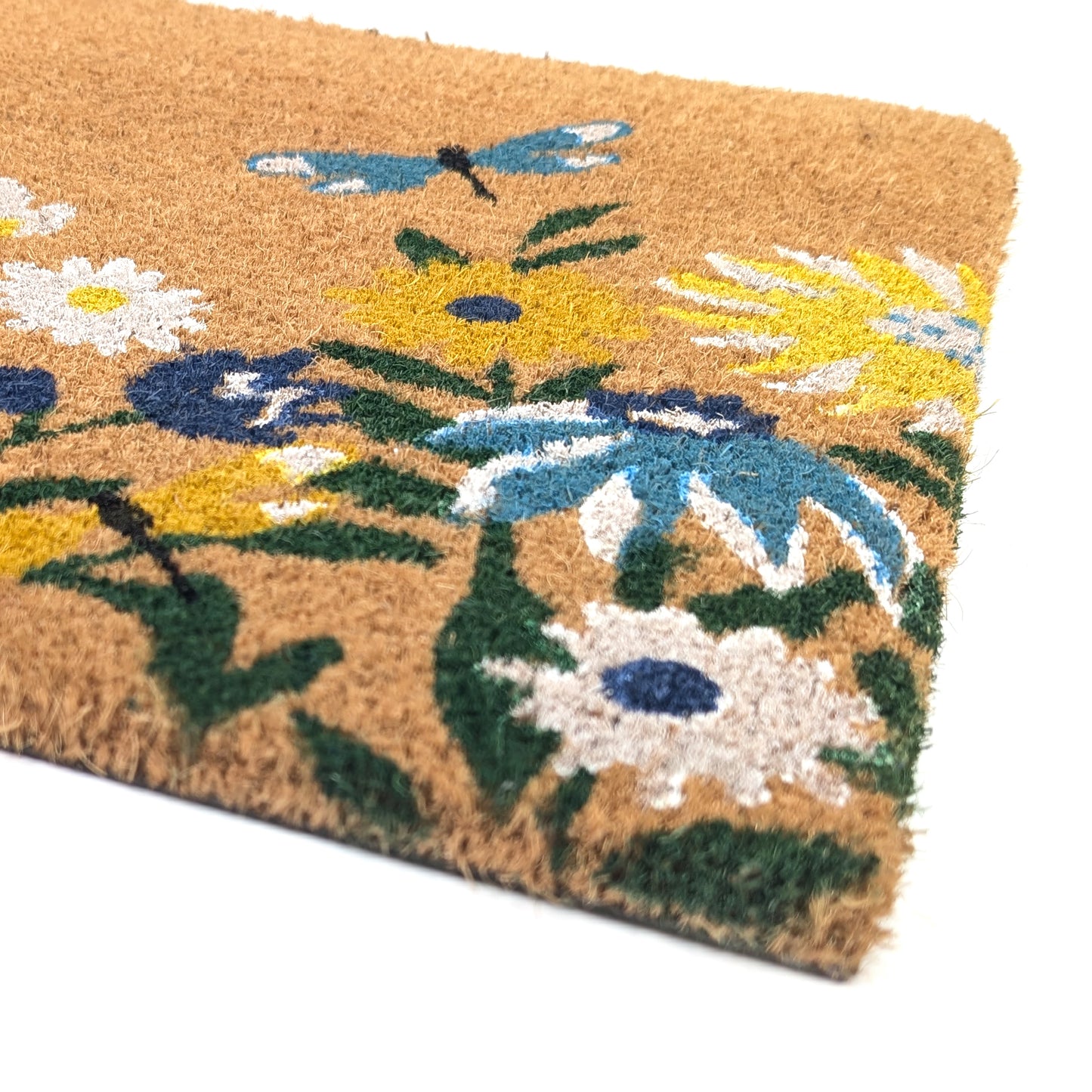 Coir Door Mat - 45x75cm - Wild Flowers