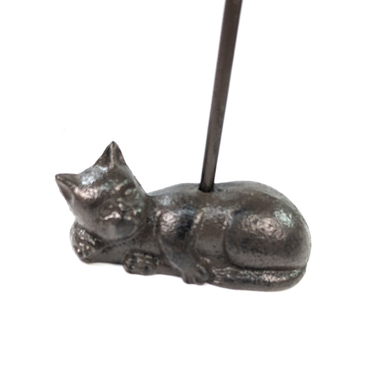 Cast Iron Door Stop with Handle - Cat