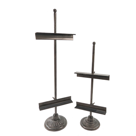 Cast Iron St of Photo Frame Holder & Frame (50cm & 40cm)