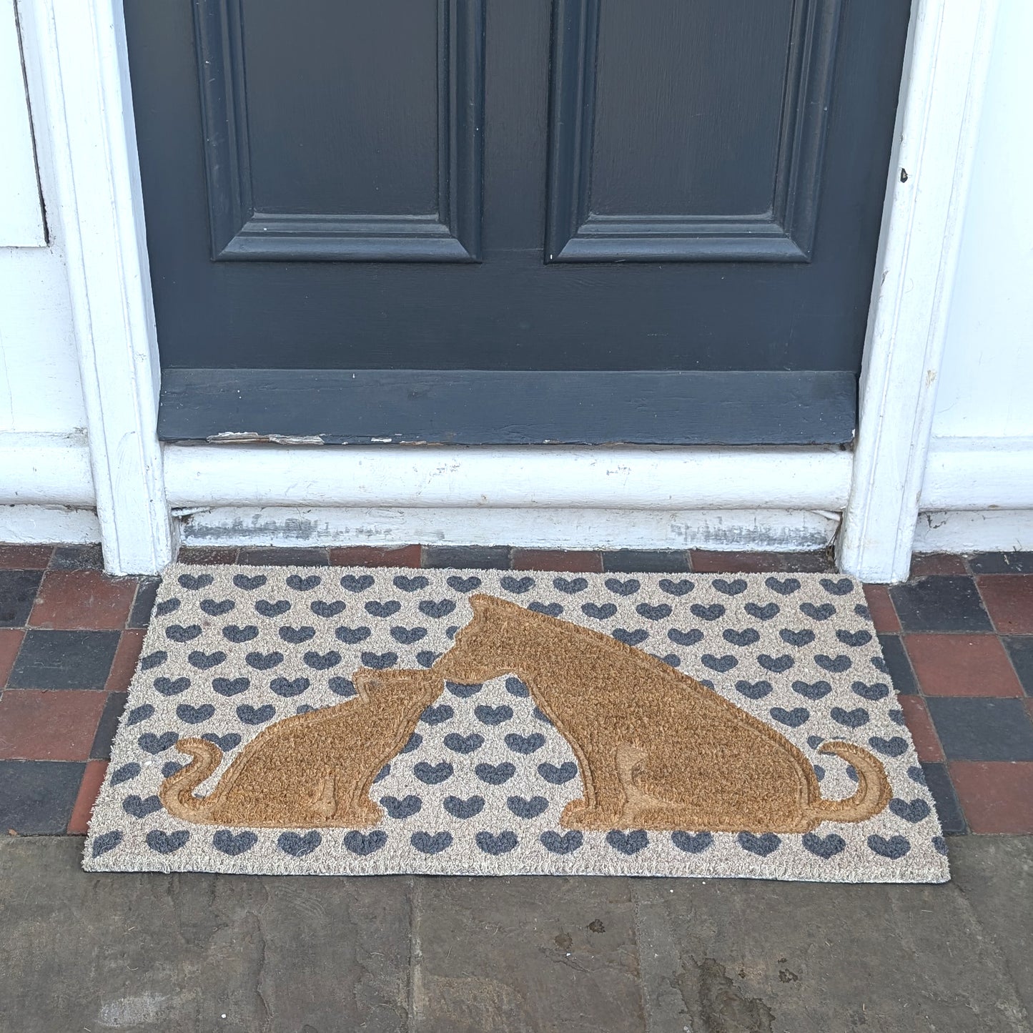 Pet Love Embossed Coir Door Mat – 75 x 45cm | Durable, Eco-Friendly & Slip-Resistant