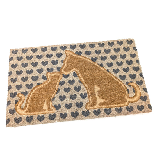 Pet Love Embossed Coir Door Mat – 75 x 45cm | Durable, Eco-Friendly & Slip-Resistant