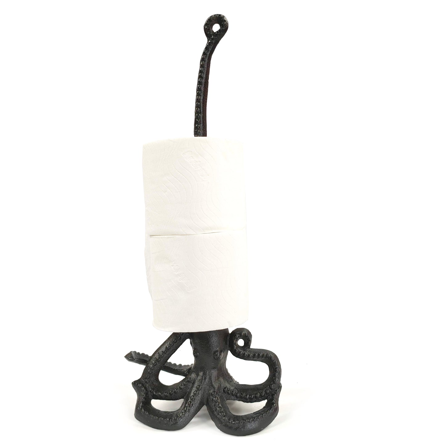 Cast Iron Kitchen / Loo Roll Holder - Octopus