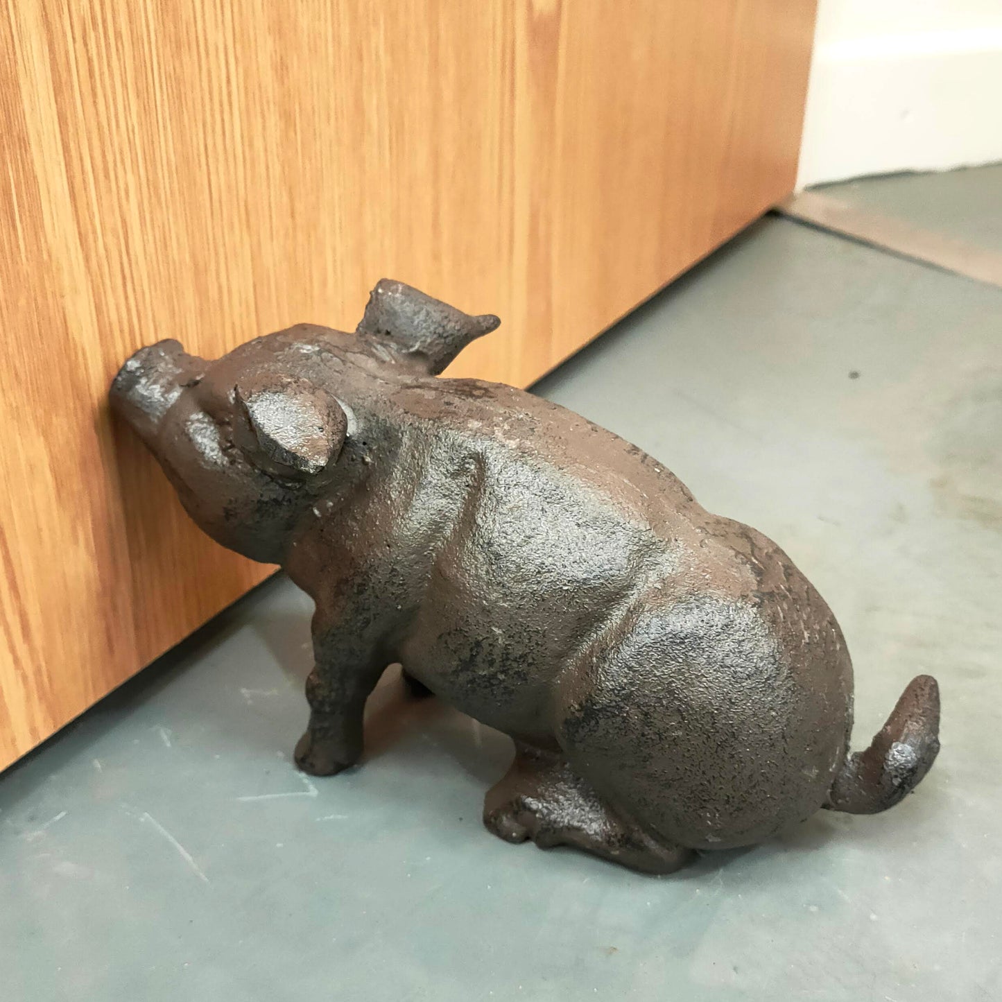 Cast Iron Bookends - Pigs
