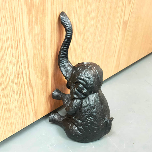 Cast Iron Bookends - Sitting Elephants
