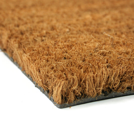 Charming Coir Door Mat with Silhouetted Pair of Cats | Durable and Slip-Resistant | 75cm x 45cm | Perfect for Cat Lovers