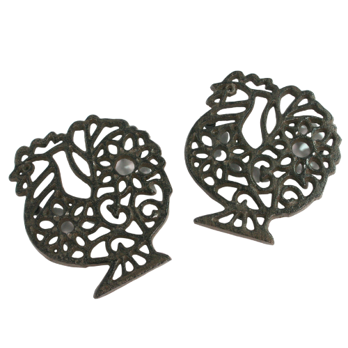 Cast Iron Trivet - Chicken (sold in 2s)