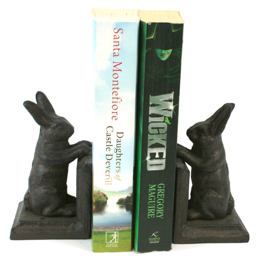 Cast Iron Bookends - Rabbits