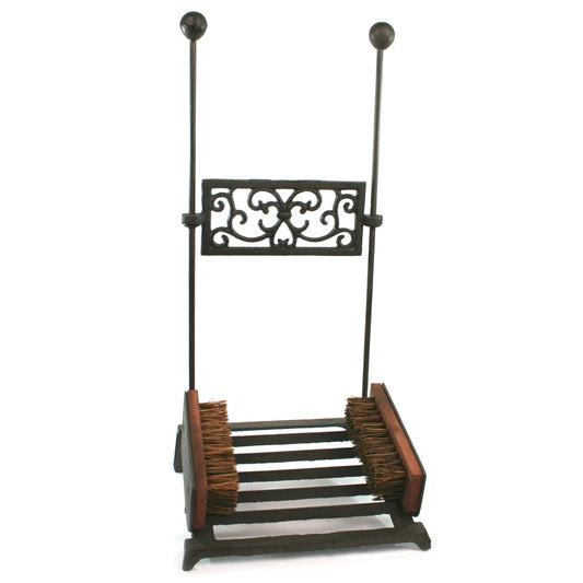 Cast Iron Double Boot Brush, Scraper & Boot Pull – Heavy Duty Traditional Design