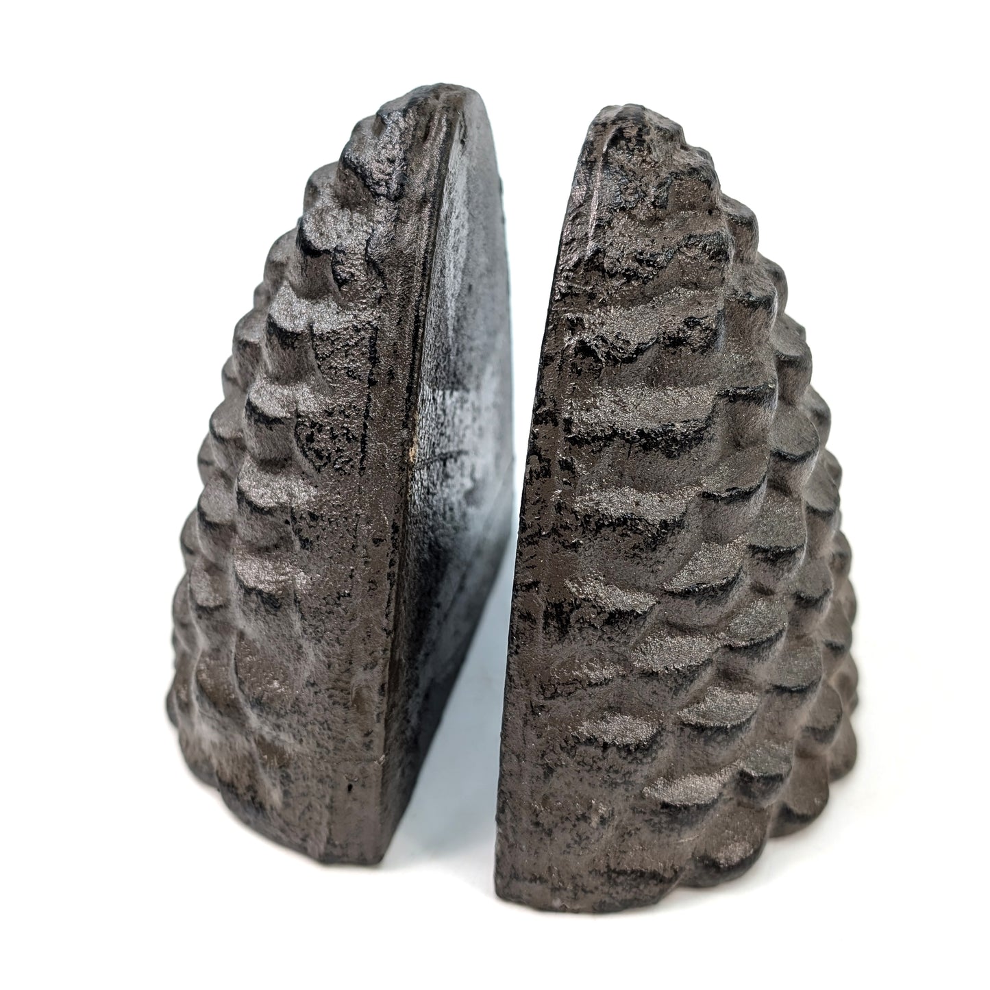 Cast Iron Bookends - Fir Cones