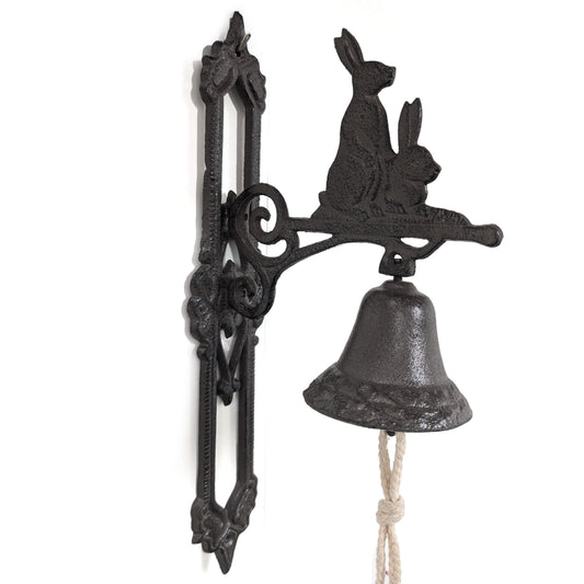 Cast Iron Bell – Rabbit | Wall Mounted Hanging Door Bell