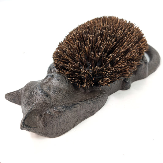 Cast Iron Boot Cleaning Brush - Cat