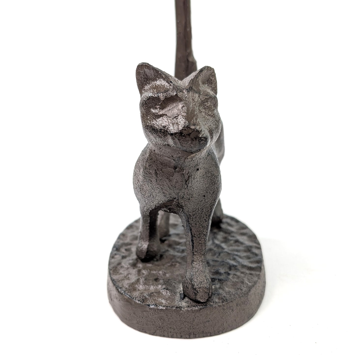 Cast Iron Cat Loo Roll and Kitchen Roll Holder