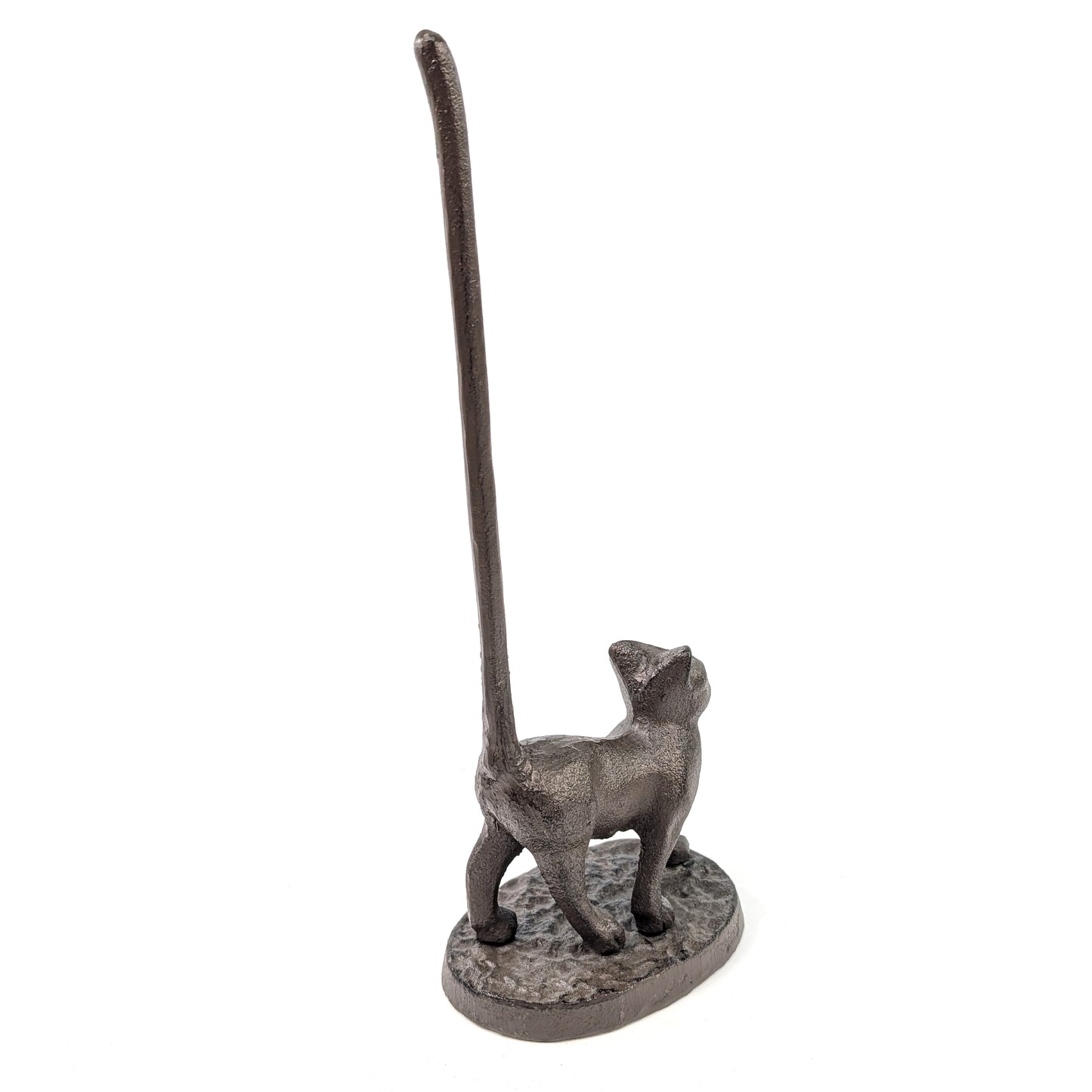 Cast Iron Cat Loo Roll and Kitchen Roll Holder