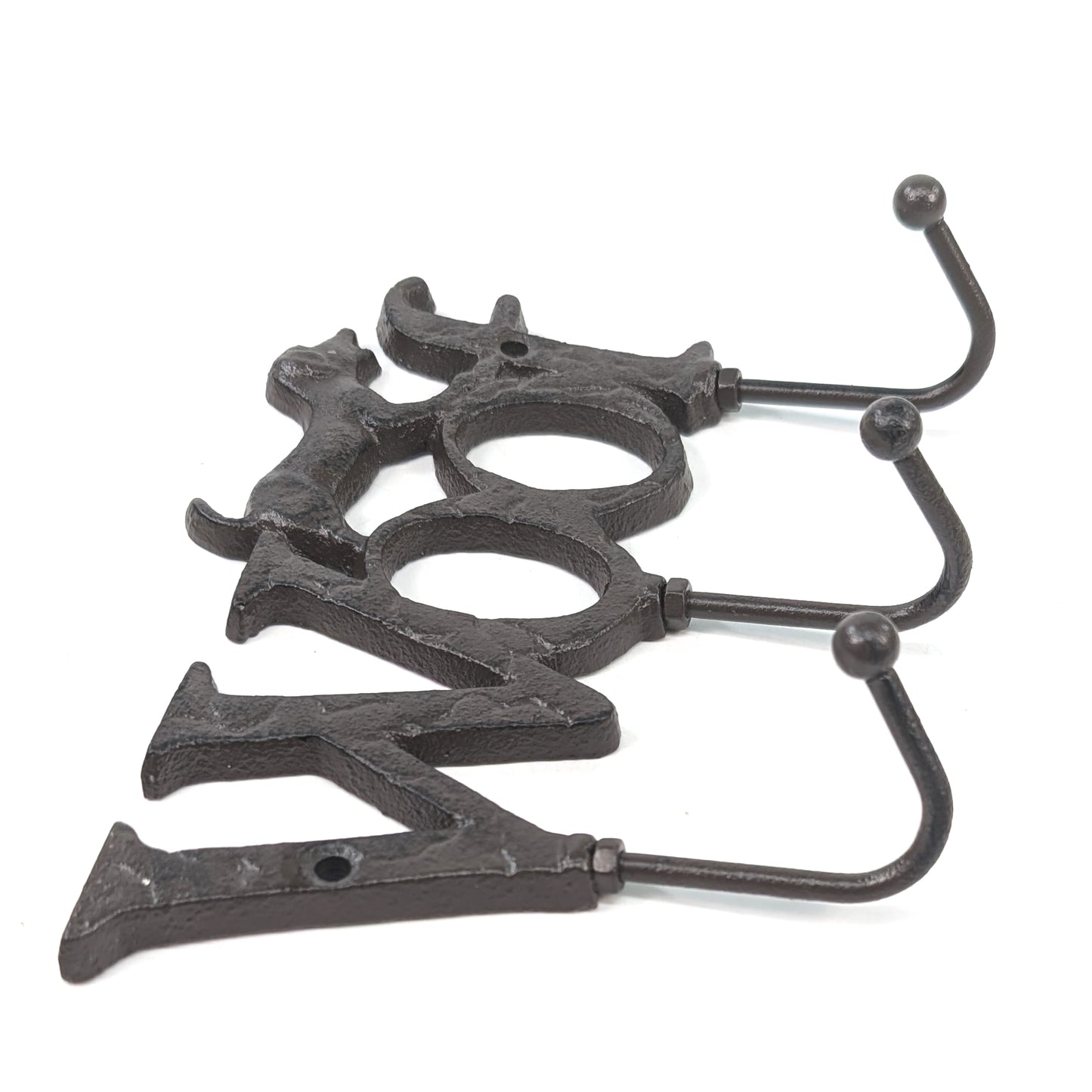 Cast Iron 'Woof' Hooks