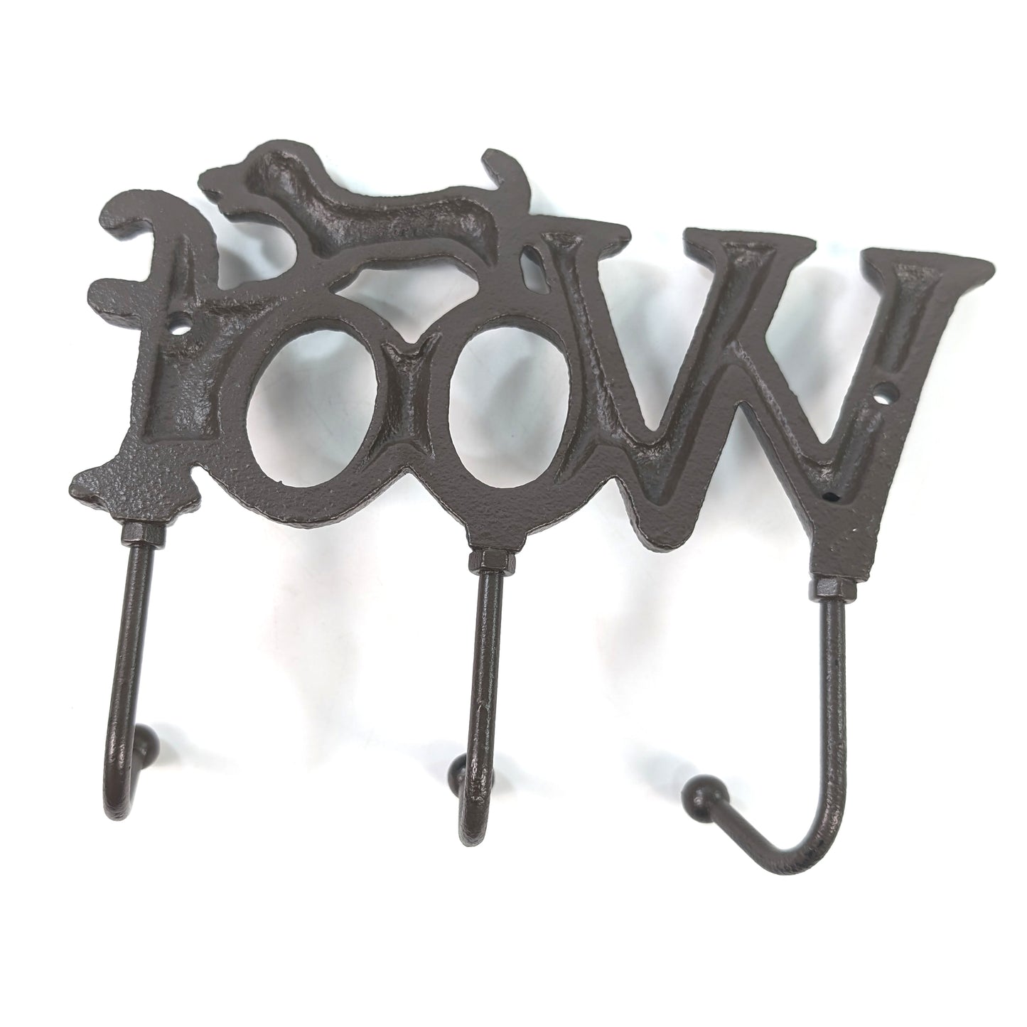 Cast Iron 'Woof' Hooks