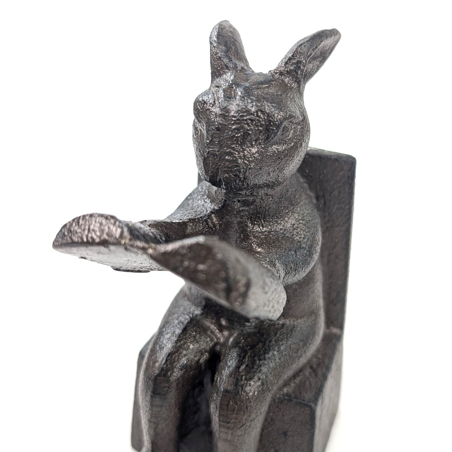 Cast Iron Bookends - Reading Rabbits