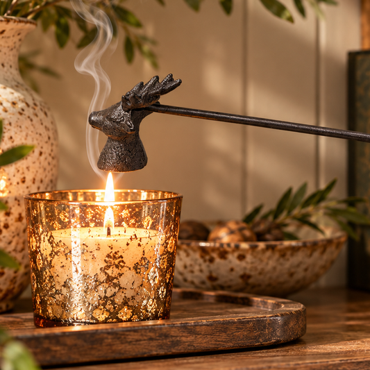 Cast Iron Candle Snuffer - Stag