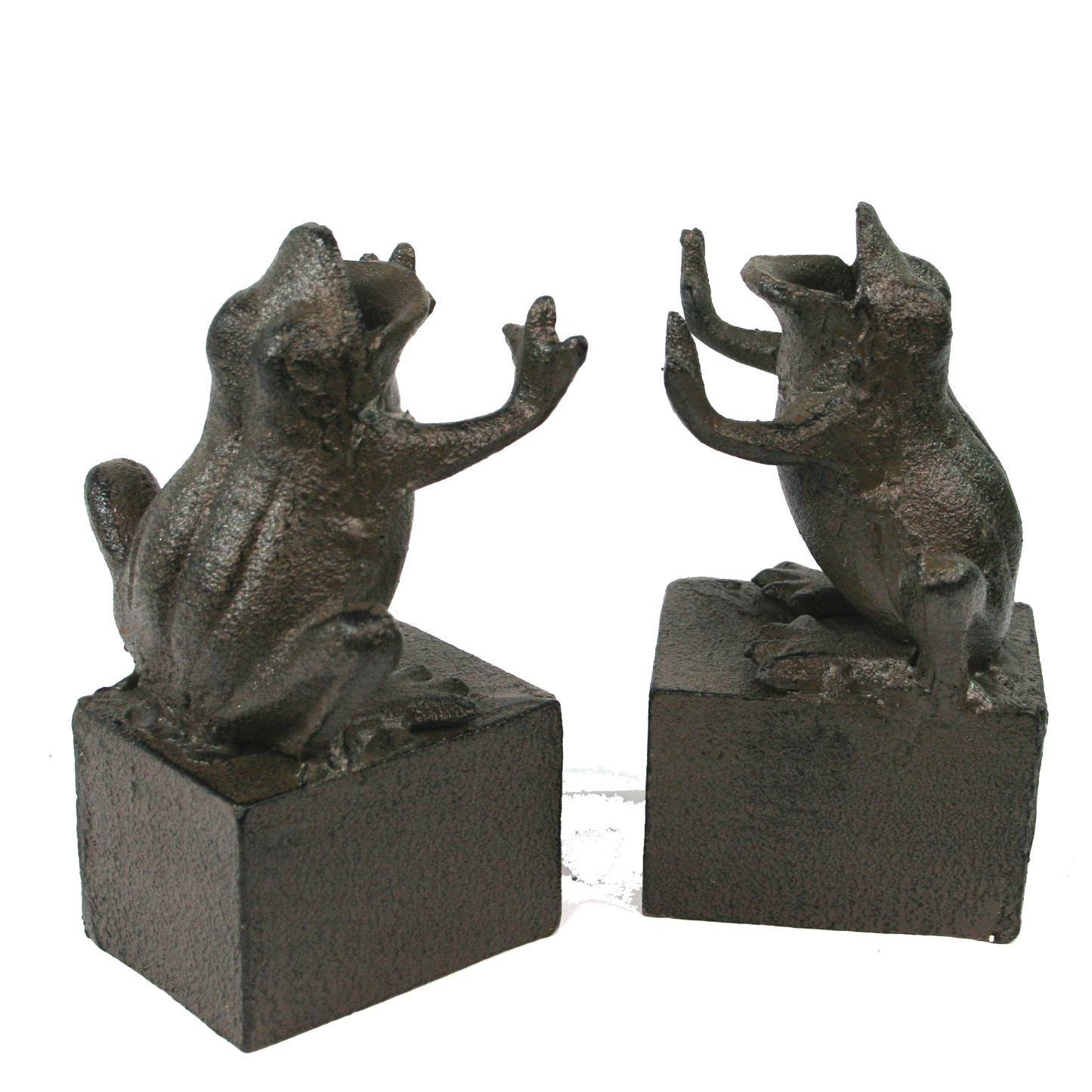 Cast Iron Bookends - Frogs