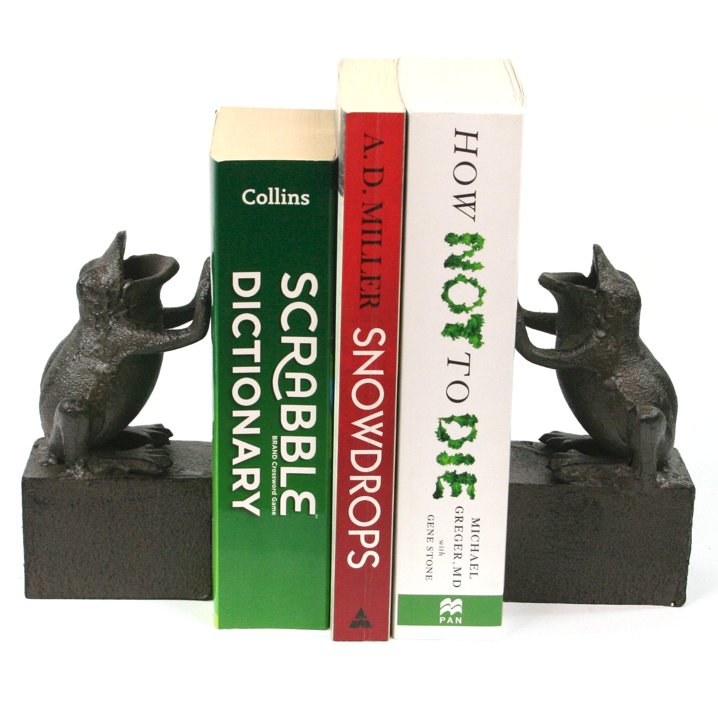 Cast Iron Bookends - Frogs