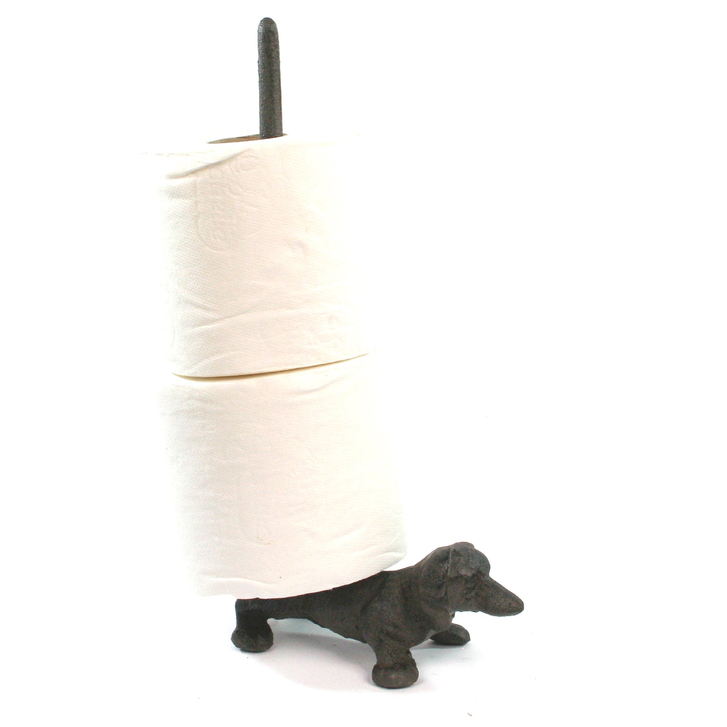 Cast Iron Kitchen / Loo Roll Holder - Dog