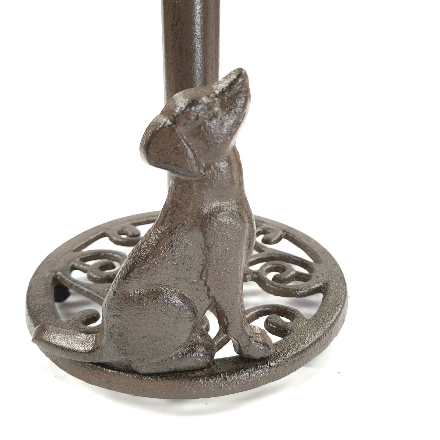 Cast Iron Kitchen/Toilet Roll Holder - Dog