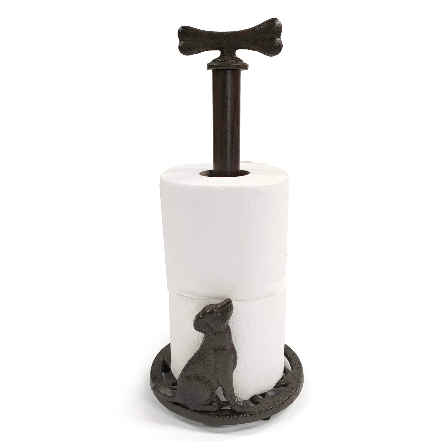 Cast Iron Kitchen/Toilet Roll Holder - Dog