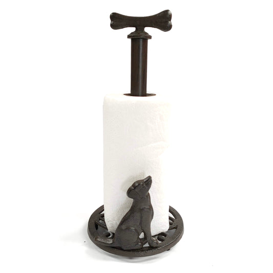 Cast Iron Kitchen/Toilet Roll Holder - Dog