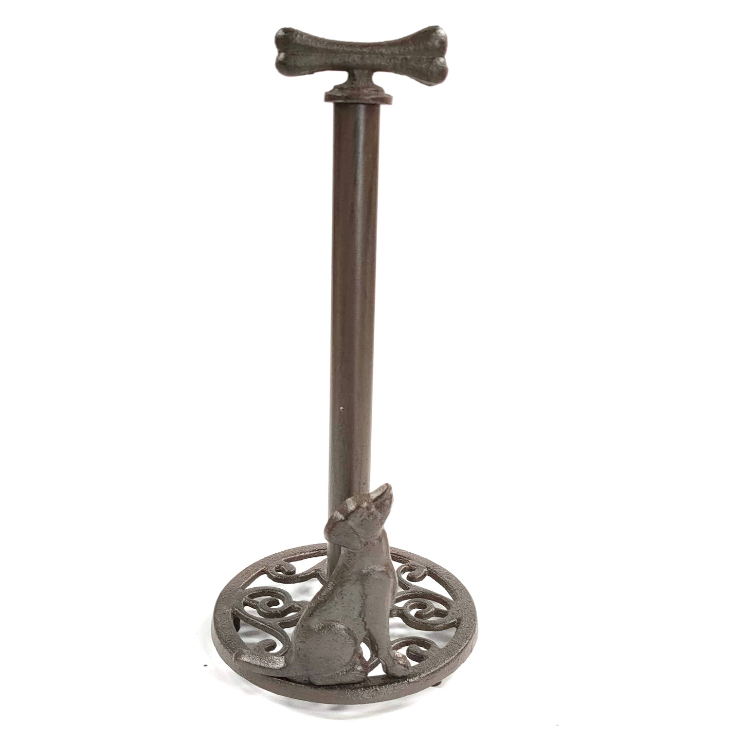 Cast Iron Kitchen/Toilet Roll Holder - Dog