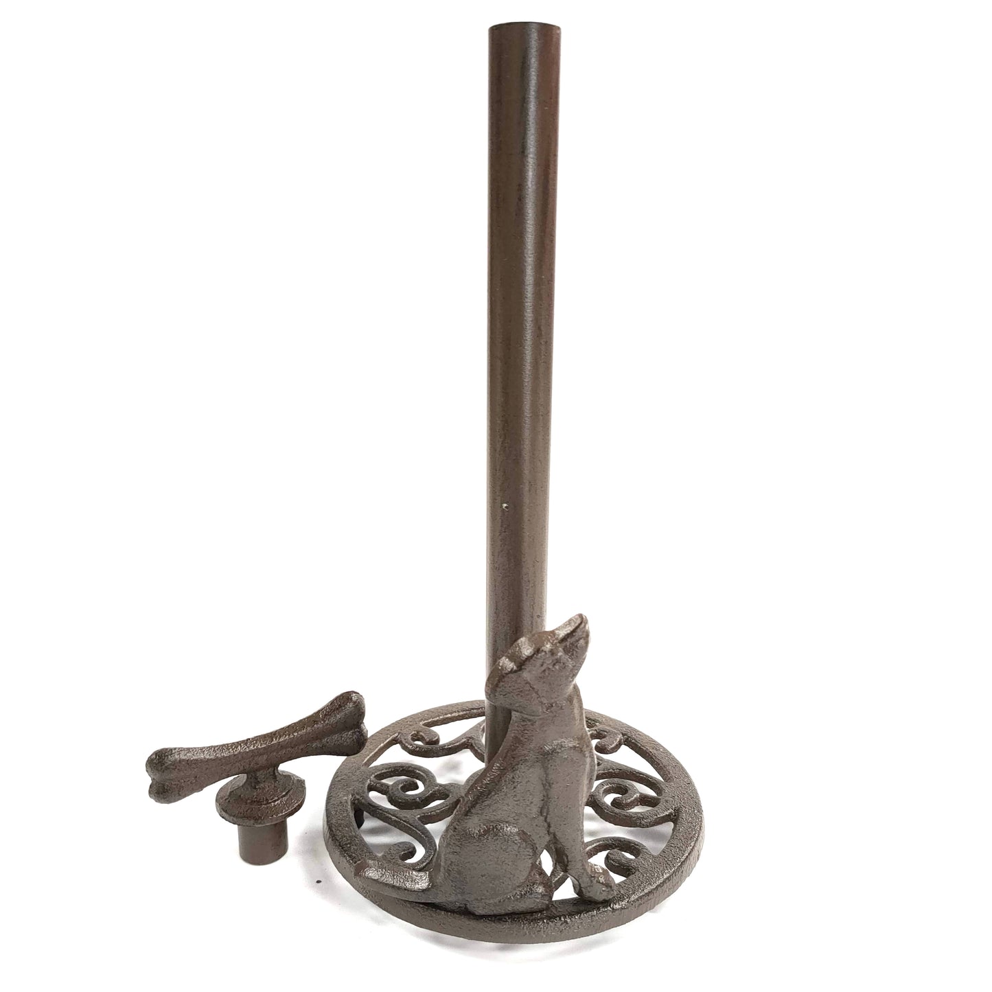 Cast Iron Kitchen/Toilet Roll Holder - Dog