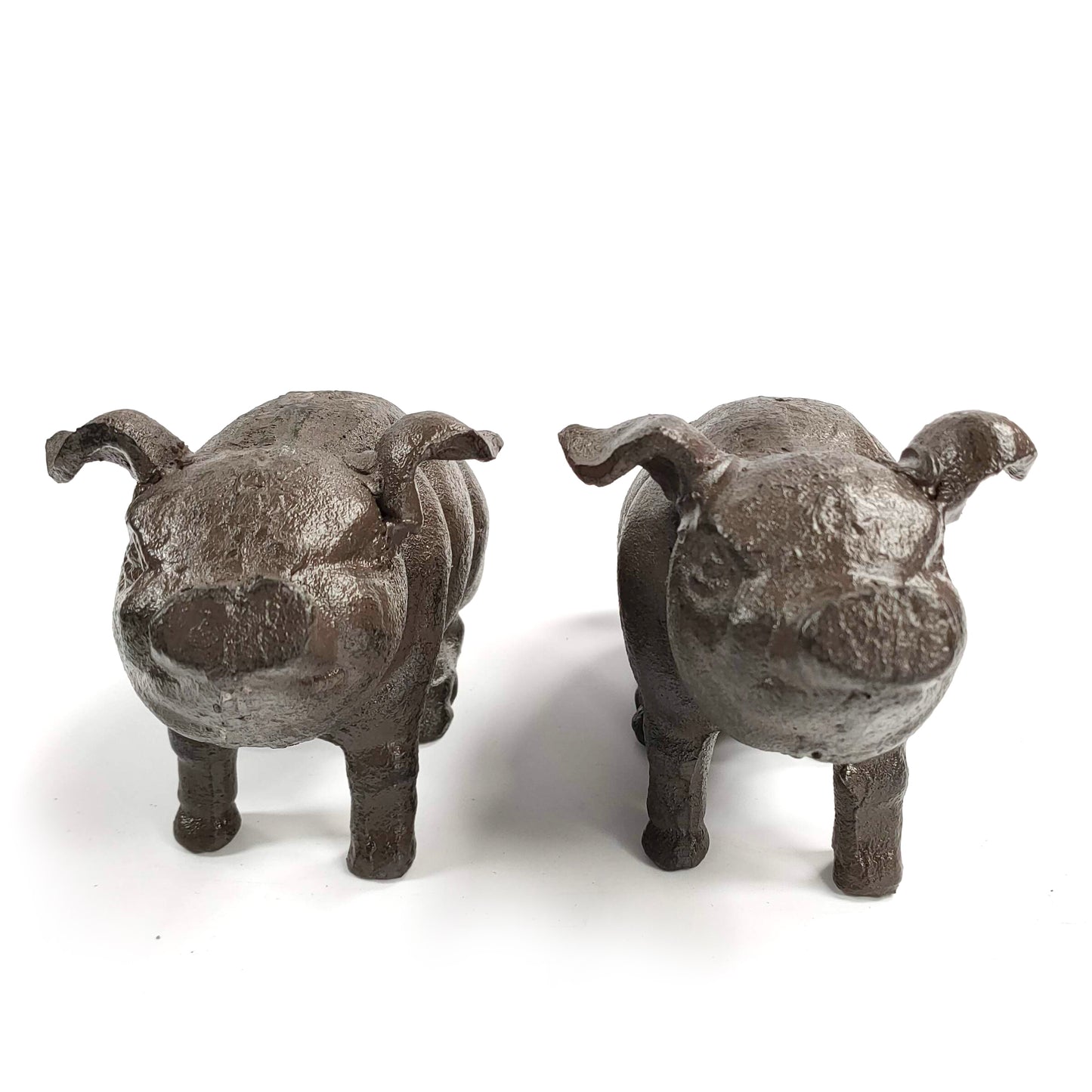 Cast Iron Bookends - Pigs