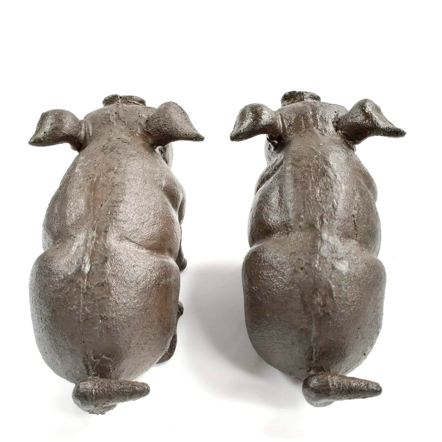 Cast Iron Bookends - Pigs