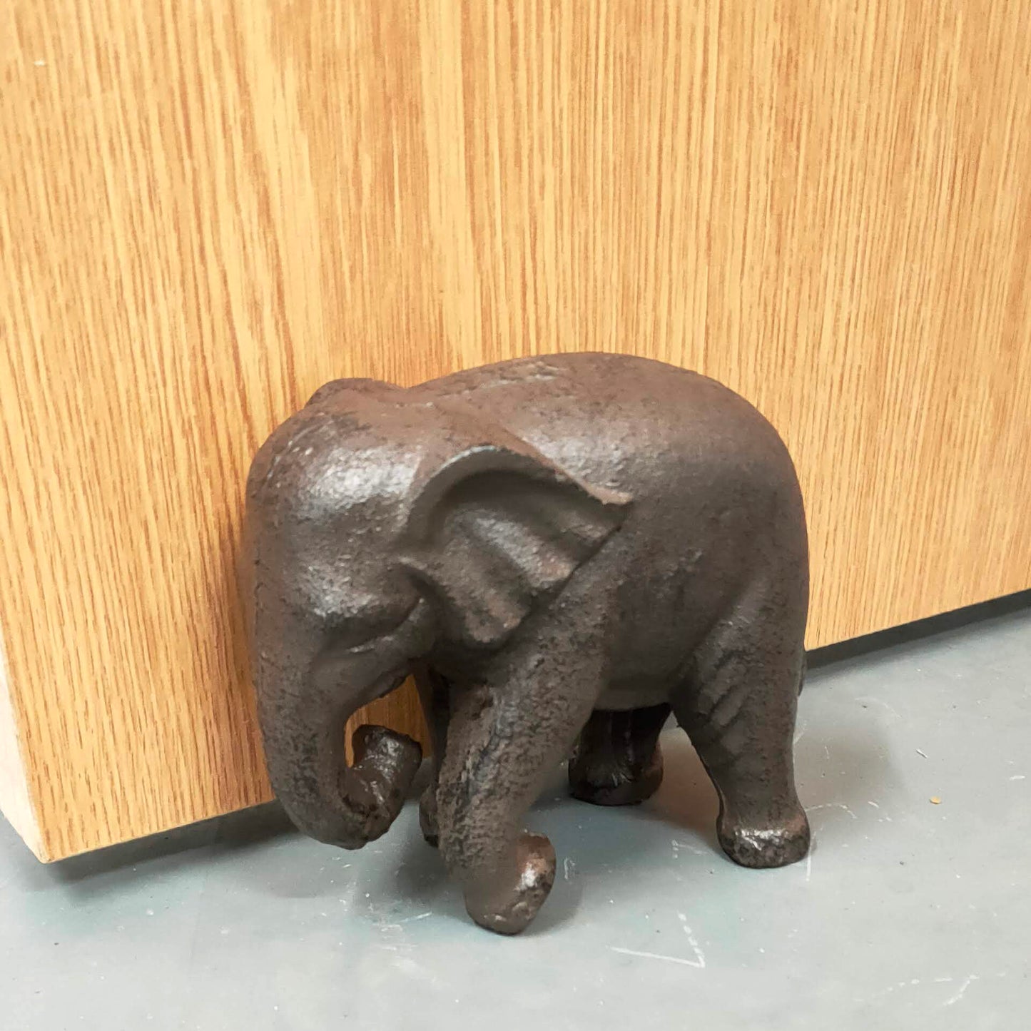 Cast Iron Bookends - Standing Elephants