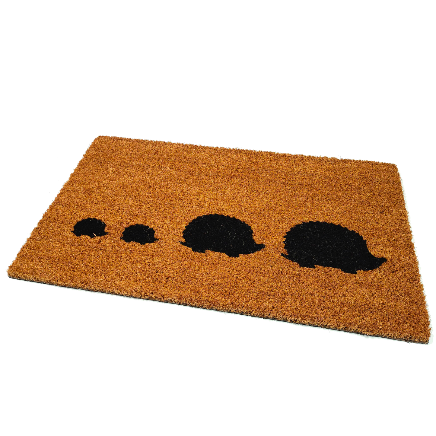 Hedgehog Family Coir Door Mat