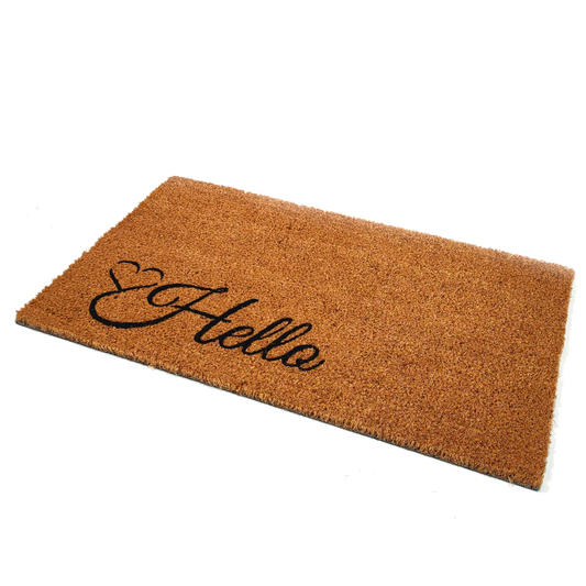 Hello Love Coir Door Mat
